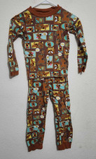 2 Piece Scooby Doo All Over Pattern Boys Size 8 Pajama Set Long-Sleeve  Pants