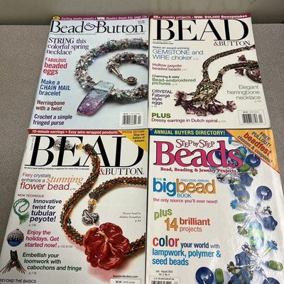 Bead & Button Mag. (3)Apr/04/05/ Oct/2005/step-By-Step Beads, Annual/Lot(4)F16A