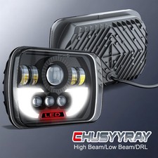 FIT Chevy Express cargo Van 1500 2500 3500 Pair 7x6 5x7LED Headlights Hi/Lo DRL