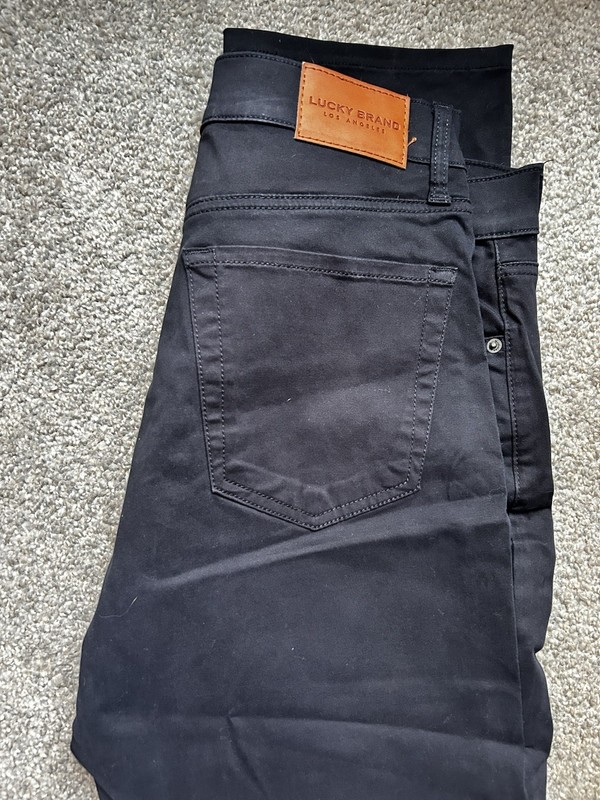 Lucky Lightweight Mens 121 Chino Jeans Very Dark Blue 32/29 (hemmed)