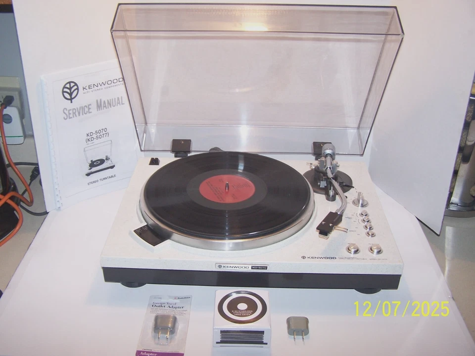 Vtg. 1978 kenwood KD-5070 turntable Tested Working - Image 2 of 4
