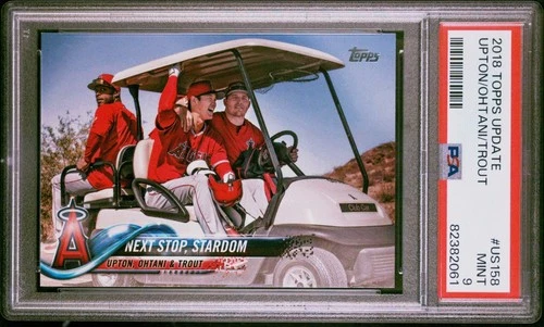 2018 Topps Update 🔥SHOHEI OHTANI🔥 Rookie W/🔥MIKE TROUT🔥 PSA 9 🌟 Mint