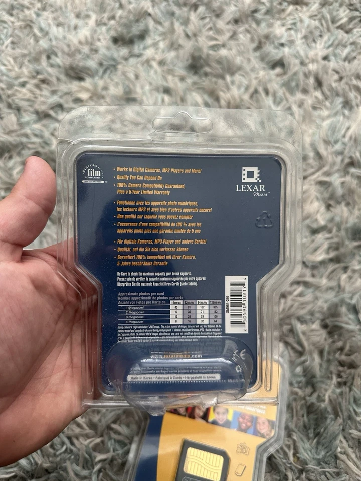 Lexar SmartMedia Memory Card For Camera & Devices Digital 64mb Brand New - Image 3 of 3