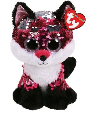 Ty Beanie Boos Flippables Fox JEWEL new With Tags. In hand free shipping HTF 9