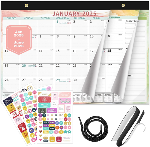 2025-2026 Calendar Magnetic Desk Wall Desktop Monthly Planner from January 2025 - Picture 10 of 12