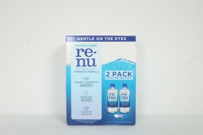 Bausch & Lomb renu Contact Lens Advanced Multipurpose Solution, 2 x 12 Fl. oz