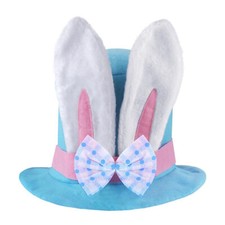 Childrens Easter Bunny Rabbit Bonnet Hat & Ears Mad Hatters Tea Party
