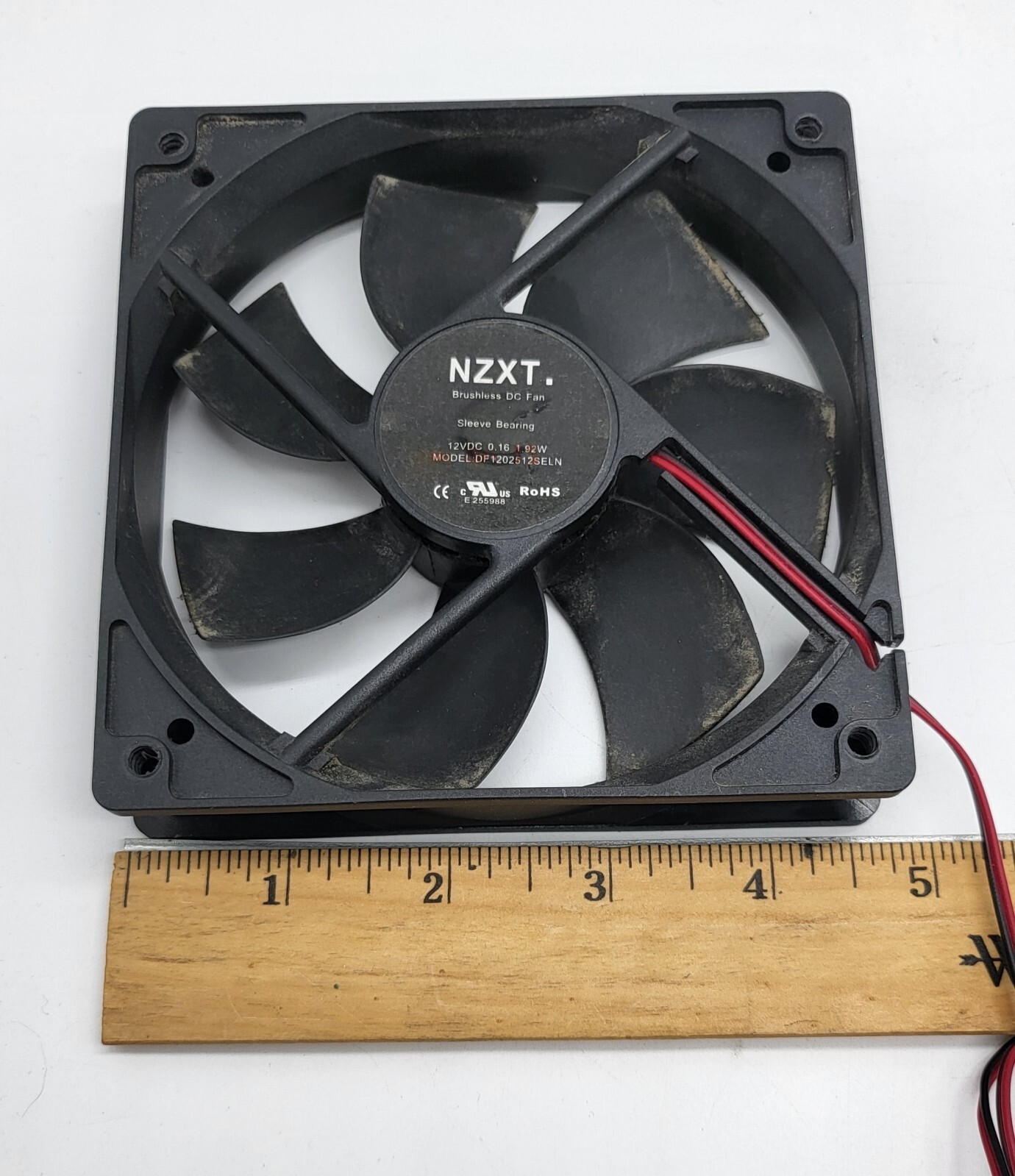NZXT DF1202512SELN Brushless DC Fan Sleeve Bearing 12VDC 0.16 1.92W eBay