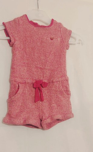 Zara Bodysuit Girls Age 2-3 Years Pink Wool Romper with Pockets