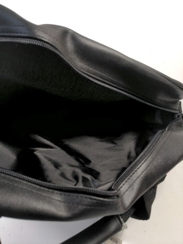 Soft Side Attache / Brief Case with Strap - Zip Around with Pockets Black - Picture 8 of 8