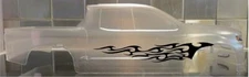 Vinyl paint masking stencil for Pro-Line Silverado Z71 Body (Flames #2)