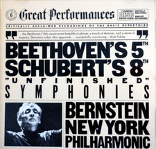 Beethoven / Schubert - Symphonies 5 / 8, Bernstein - CD, VG