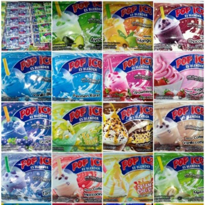 POP ICE BLEND MILKSHAKE POWDER FLAVOR 10 x 25gr FREE SHIPPING US FREE TAX