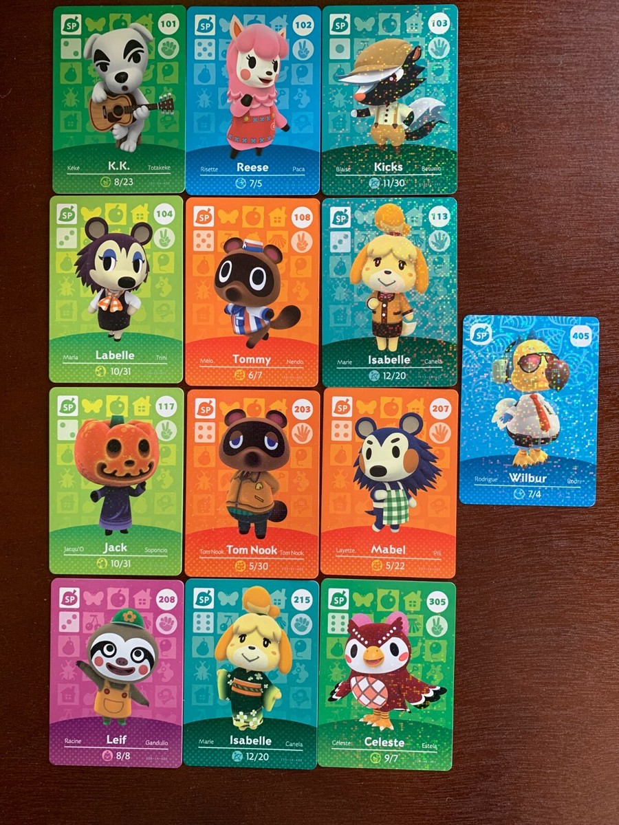 SP Animal Crossing Amiibo Cards - Special Characters | eBay