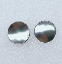 2- 20mm /0.75" Speaker Aluminum Dome Dust Cap Covers Silver Shinny Finish