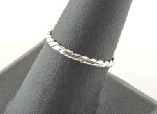 Sterling Silver 2 mm Twist Band Ring