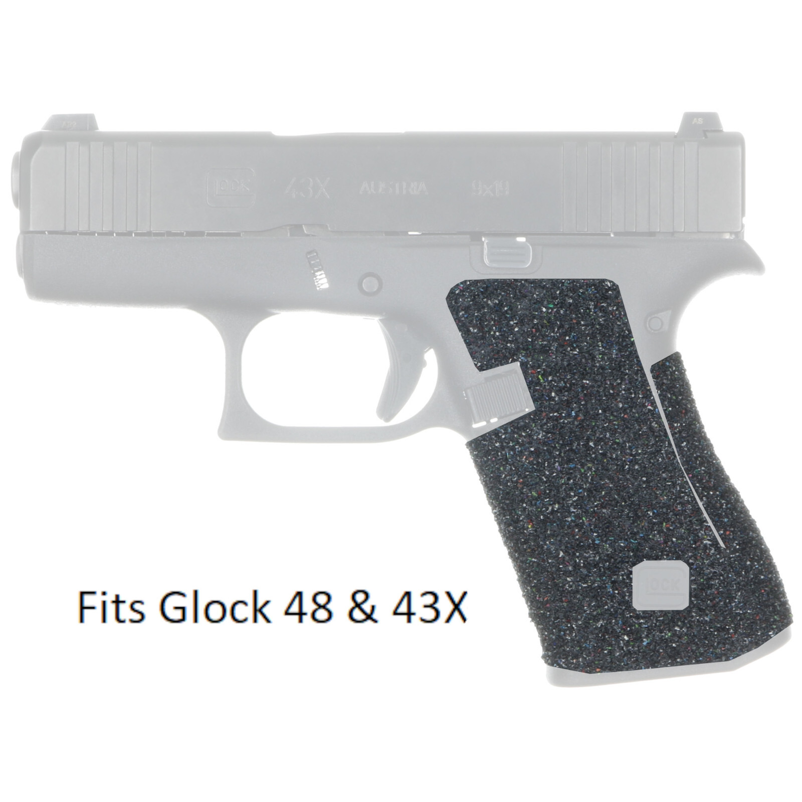TALON Evo Pro Rubber / Sand Gun Grip Adhesive Fits Glock 43x and 48 - PRO385