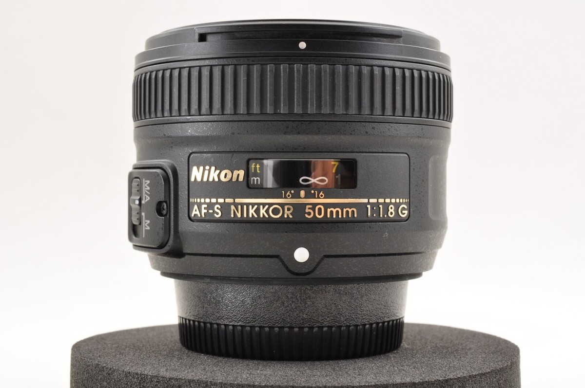 Nikon AF-S 50mm F/1.8 G NIKKOR Standard Lens w/Hood Mint