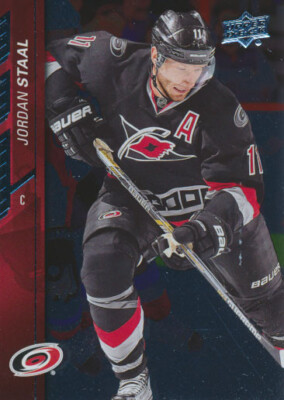 2015-16 Upper Deck SILVER FOIL #284 JORDAN STAAL - Carolina Hurricanes