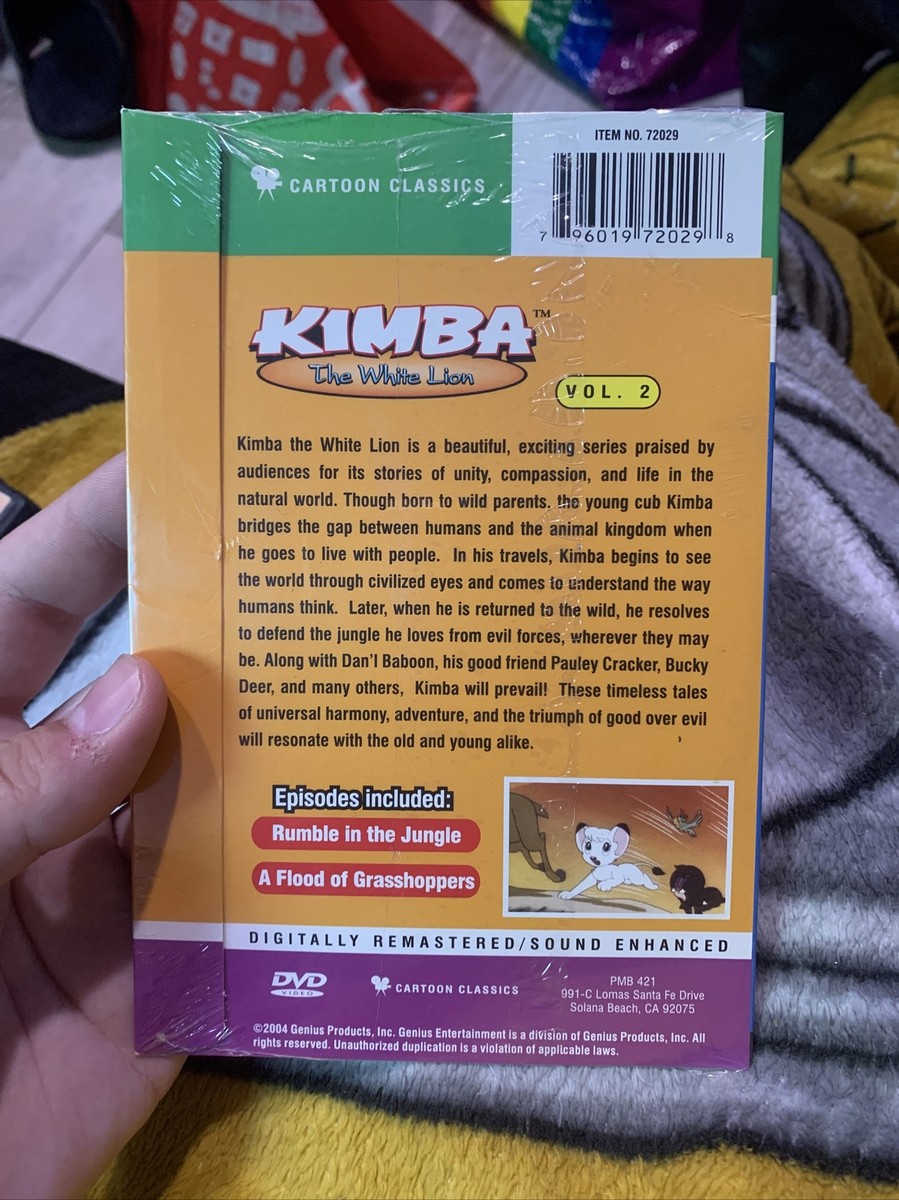 Kimba the White Lion DVD Vol. 2 Digitally Remastered Cartoon