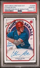 2023 Onyx Extended AUTO Go Cocks! /8 ETHAN PETRY South Carolina Gamecocks PSA 10