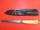 BONE HANDLE INDIAN RESERVATION KNIFE SHEATH OLD ANTIQUE NATIVE AMERICAN ORIGINAL — photo 8