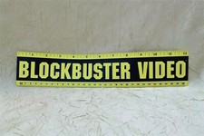 BLOCKBUSTER VIDEO Vintage Plastic Ruler with Conversion Tables