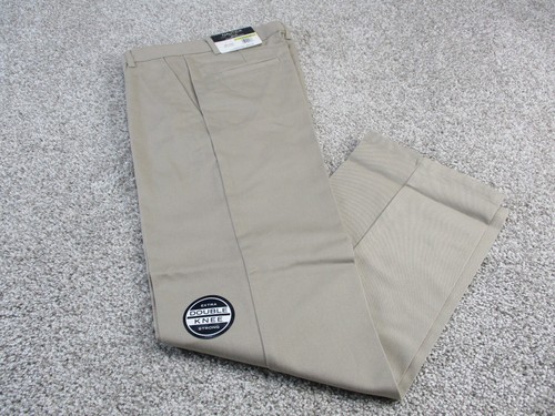 Nautica School Uniform Pants Boys 14 Regular Khaki Stretch Waist Double Knee NWT - Picture 10 of 10