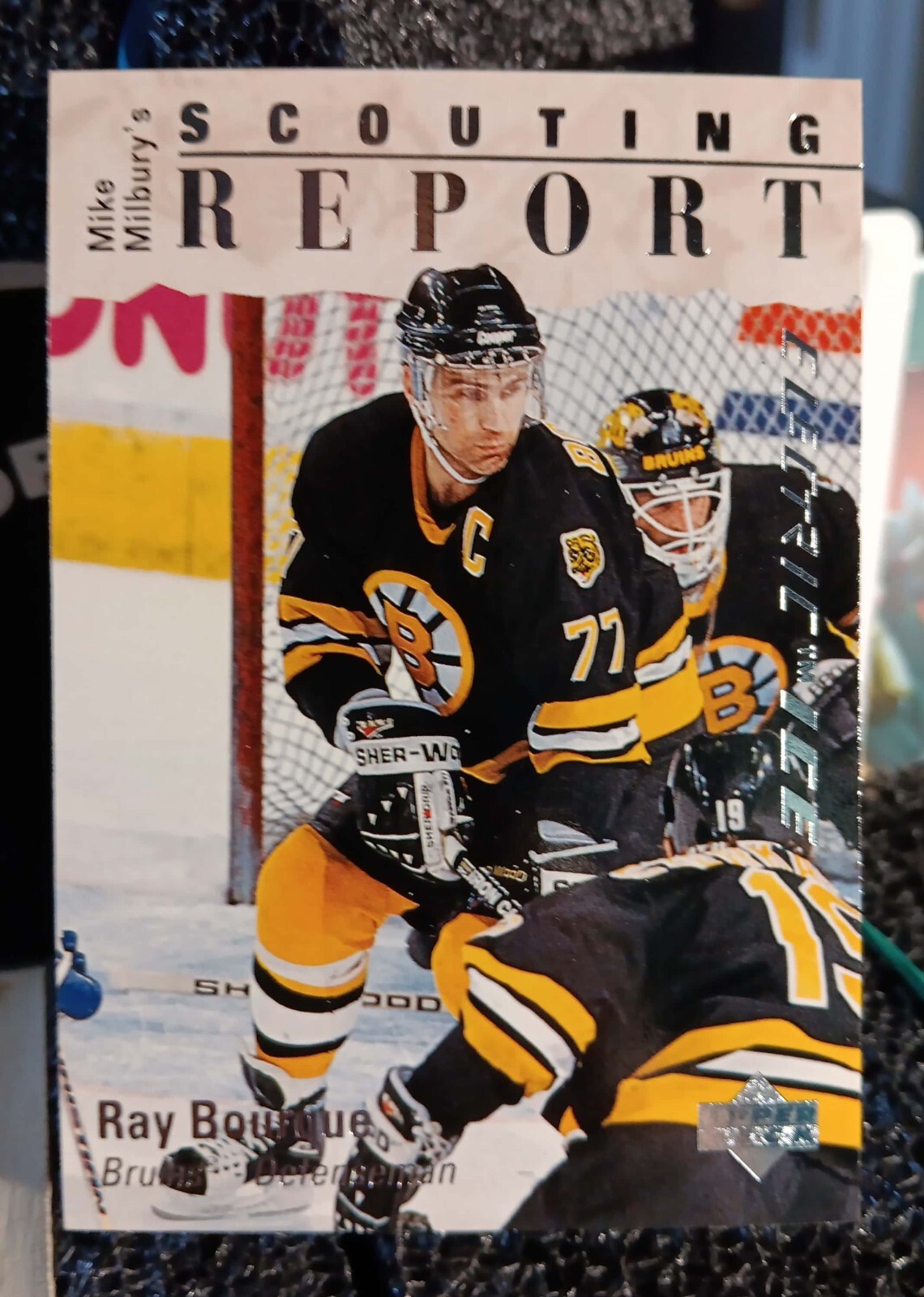 1995-96 Upper Deck #250 Ray Bourque Scouting Report Electric Ice 