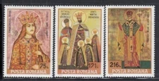 ROMANIA Icons of Orthodox Saints MNH set