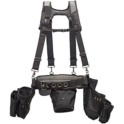 Dead On Tools 1680 Denier Poly Framers Tool Belt with Suspenders  (HDP369857)