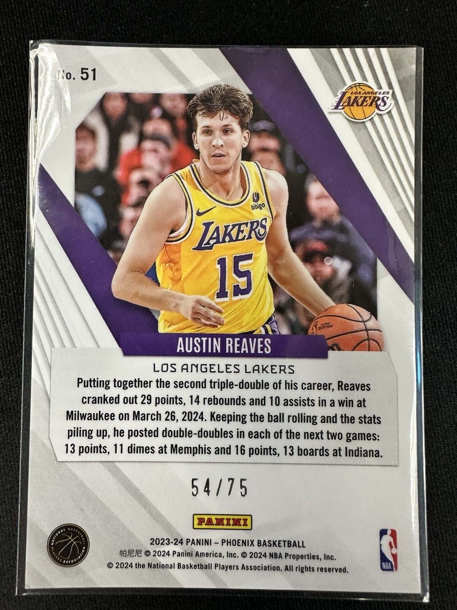 2023-24 Panini Phoenix Red Ice Phoenix #51 Austin Reaves 54/75