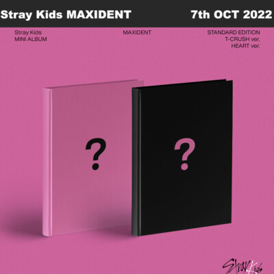 Stray Kids MAXIDENT T-CRUSH or HEART Ver Standard Edition CD+Photobook+Etc+TR#