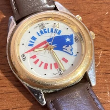 Sun Time Vintage 1995 New England PATRIOTS Watch Light up Dial Works w New Batt