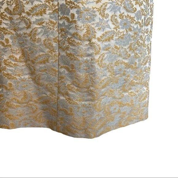 HENRY LEE 1960's Vintage Brocade Cocktail Wiggle Dress - Image 4 of 4