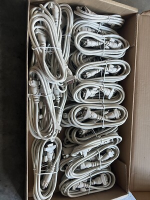 Lot 25 6ft VGA HD15 14Pin Video Cable Male/Female Display Legacy Equipment 14C