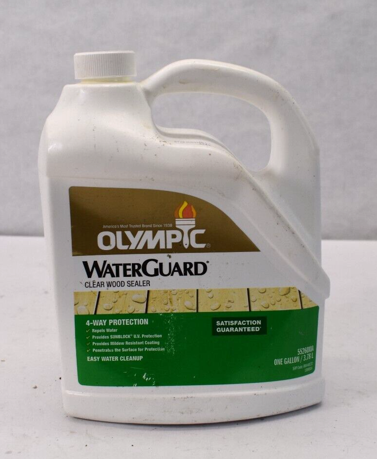 Olympic WaterGuard Clear Wood Sealer 3.78L 4 Way Protection 1 Gal