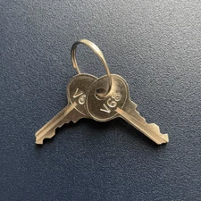 (2) Master Lock Combination Override Keys - Key Code V51 - V99 READ DISCLAIMER