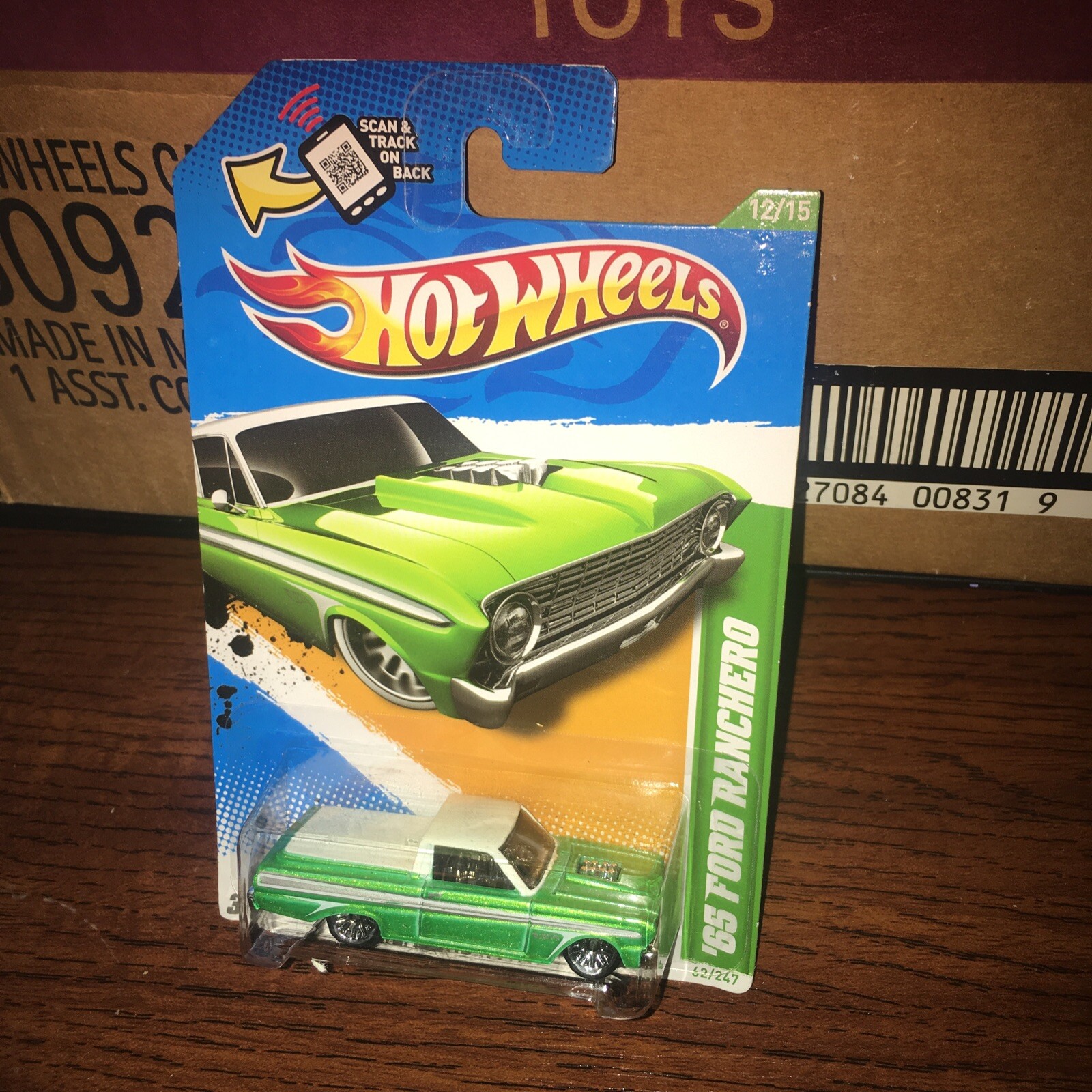 HOT WHEELS VHTF 2012 TREASURE HUNTS SERIES 1965 65 FORD RANCHERO TRUCK T-HUNT