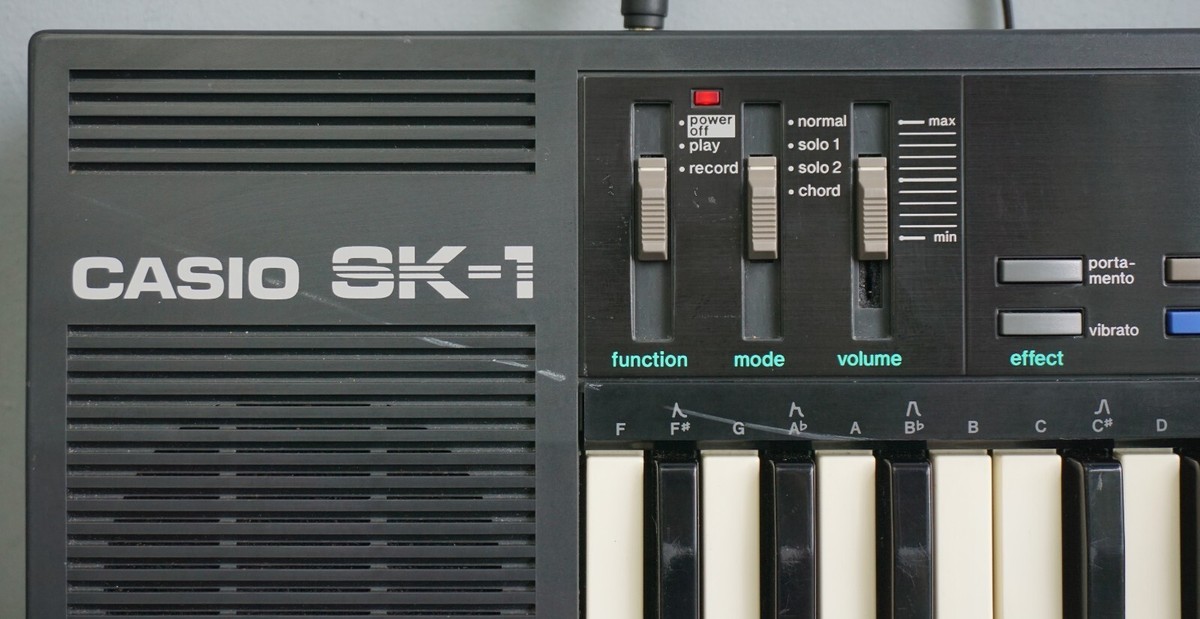Casio SK-1 Portable Sampling Keyboard Vintage Lofi Polyphonic