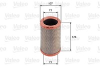 Valeo Luftfilter (585613) FüR Renault Clio I Nissan Kubistar Ii Twingo Kangoo