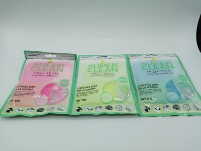 High-Tech Cleaning Compound Super Clean Slimy Gel 3 pks 