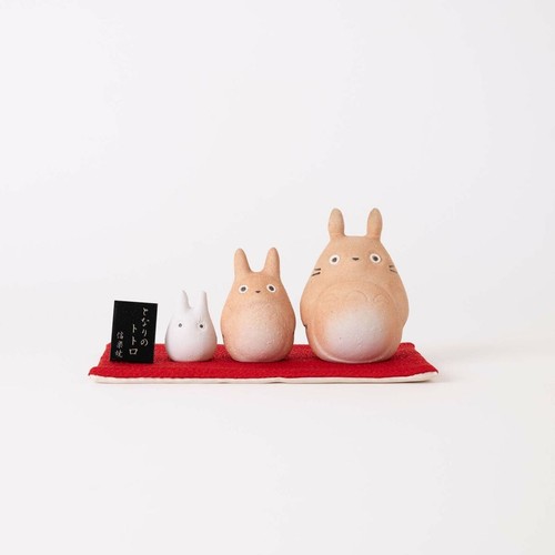 Studio Ghibli My Neighbor Totoro Shigaraki Ware Set of 3 Statue Made in Japan
