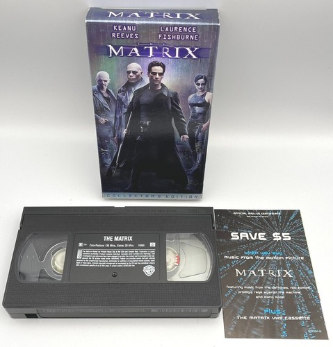 The Matrix Collectors Edition VHS Kassette 1999 Keanu Reeves Laurence Fishburne