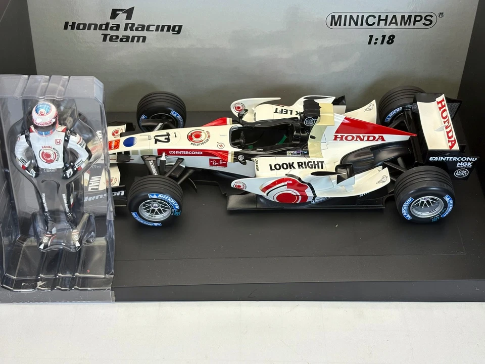 1:18 Minichamps Honda Racing F1 RA106 Jenson Button 1st Win Hungary GP 2006 - Image 2 of 4
