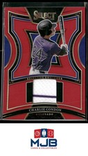 2025 Panini Select Charlie Condon Select Swatches Red Prizm #/99 #SS-CC Rockies