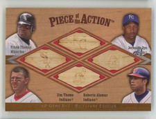 2001 Upper Deck Piece of the Action Thomas/Dye/Thome/Alomar #TDTA
