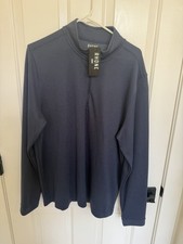 NEW Rhone Navy Blue 1/4 Zip Pullover Lightweight Performance Mens XL NWT