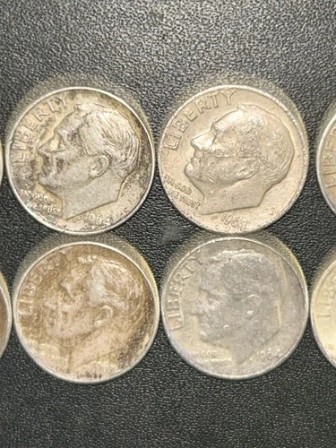 Small Lot Constitutional 12 Silver Dimes Uncirculated