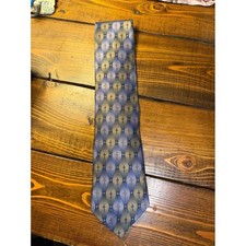 Eagles Wings Silk Cross Pattern Necktie Blue Formal Business Christian Office